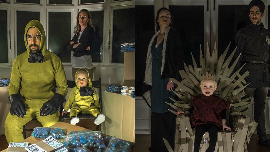 Весела сім'я відтворила сцени відомих фільмів: ефектні фото