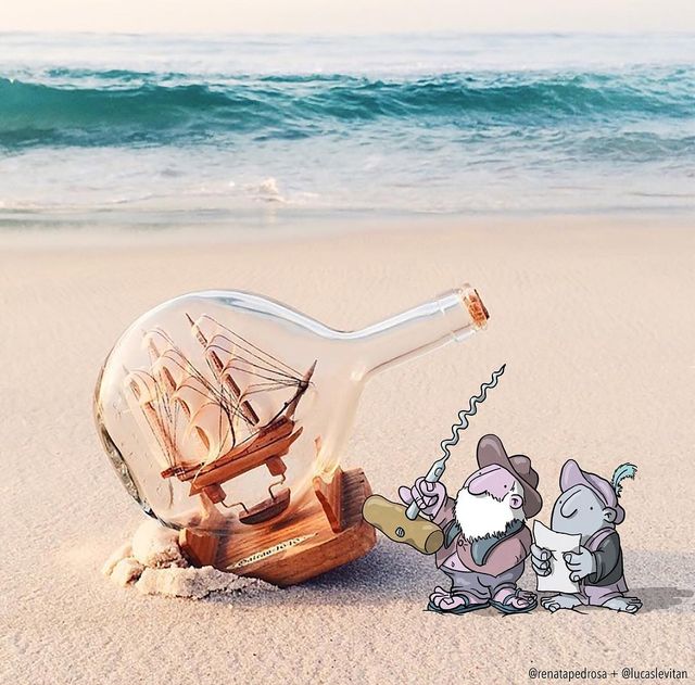 Більш ніж фото: ілюстратор "стібеться" над публікаціями в мережі - фото 150750