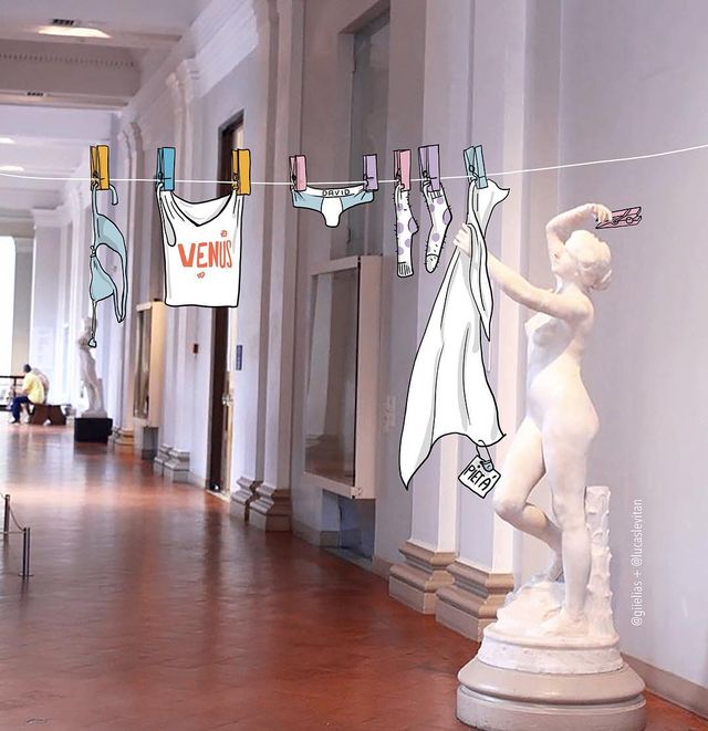 Більш ніж фото: ілюстратор "стібеться" над публікаціями в мережі - фото 150748