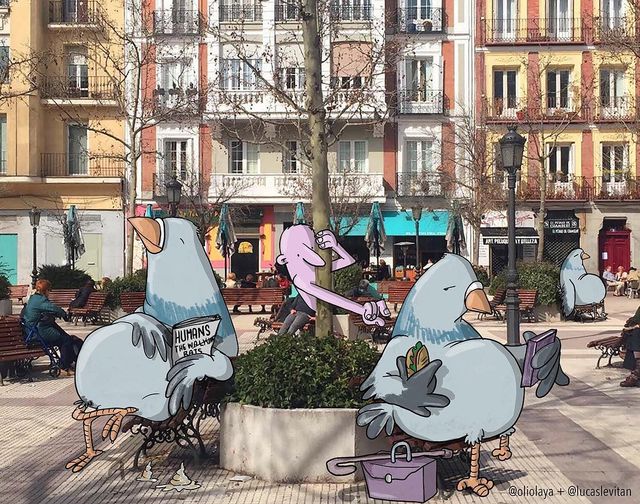 Більш ніж фото: ілюстратор "стібеться" над публікаціями в мережі - фото 150747