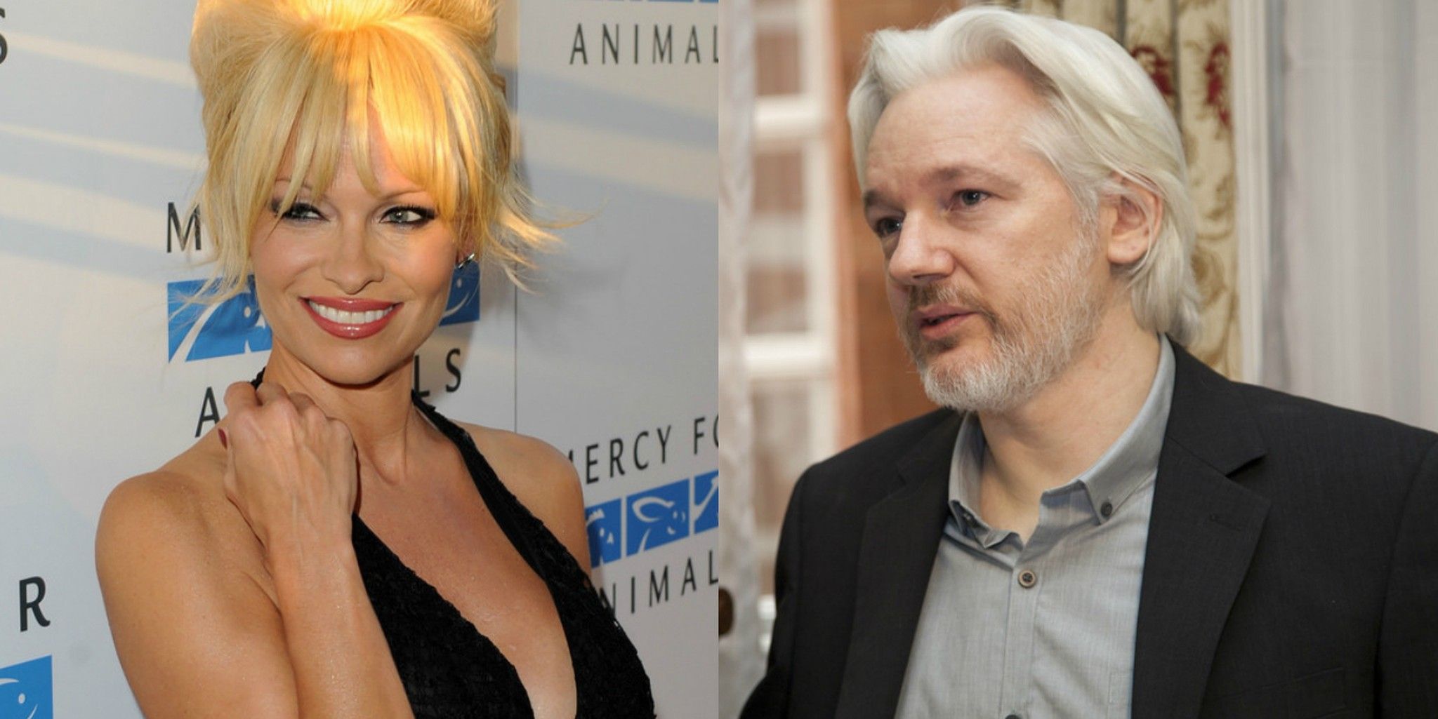 Забула штани? Памела Андерсон прийшла на побачення з Ассанжем у дивному наряді