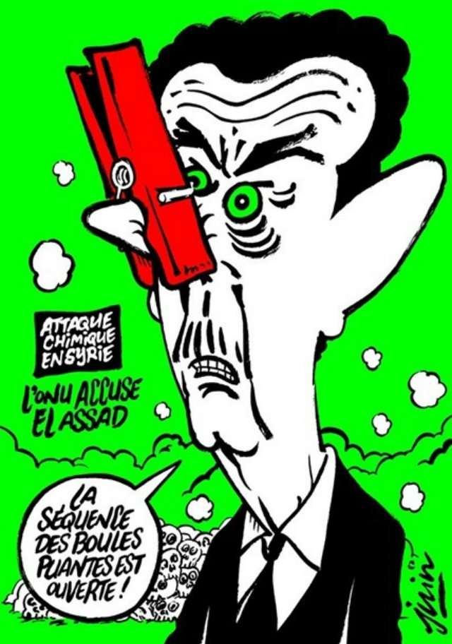 У Charlie Hebdo жорстко висміяли Трампа й Асада - фото 158248
