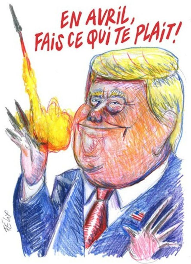 У Charlie Hebdo жорстко висміяли Трампа й Асада - фото 158247