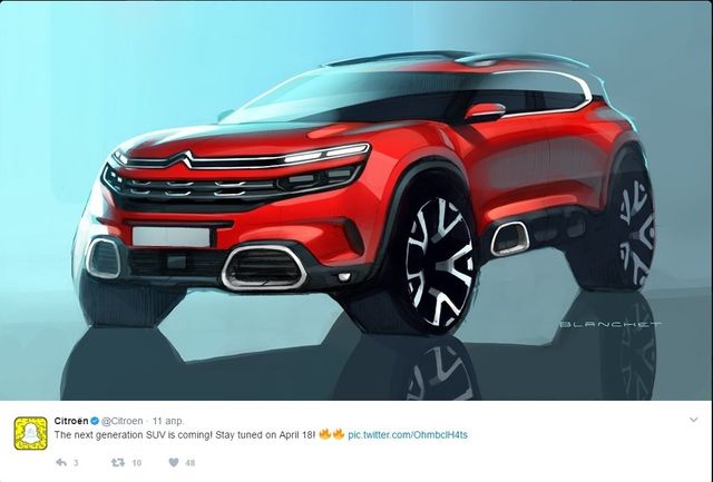 Шикарний Citroen C5 Aircross показали на фото до релізу - фото 160063