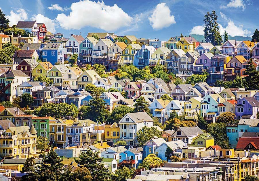 Кольорові будинка в Сан-Франциско - фото 1
