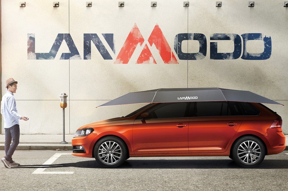 Kickstarter анонсував автоматичну парасольку для автомобіля