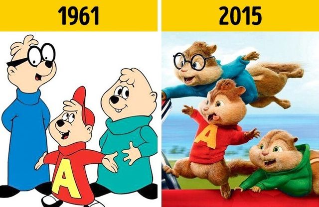 Як змінювалися герої наших улюблених мультфільмів з розвитком анімації - фото 156803