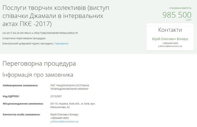 Євробачення-2017: названі гонорари Джамали, Руслани та Onuka за виступ на шоу - фото 163959