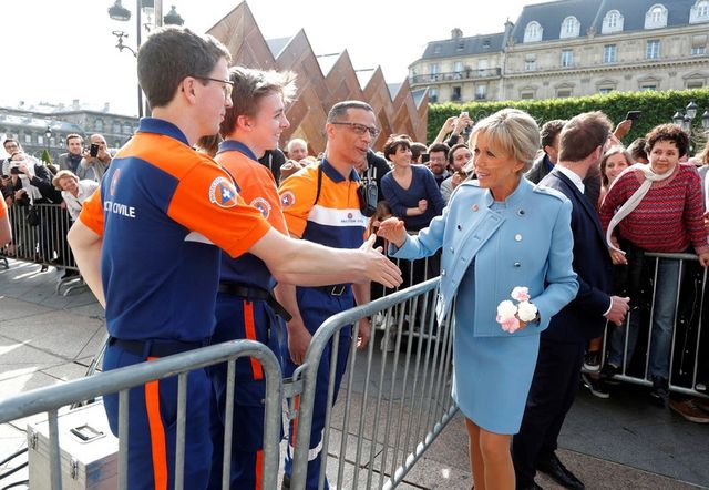 Дружину Макрона викрили в копіюванні Меланії Трамп - фото 166665