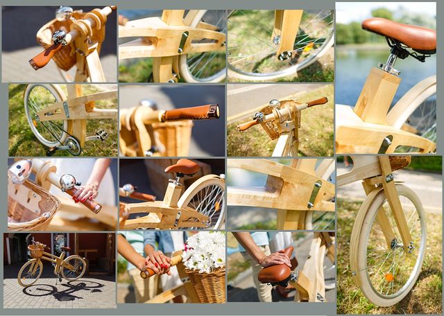 Білоруси створюють неймовірні дерев'яні велосипеди - фото 168447