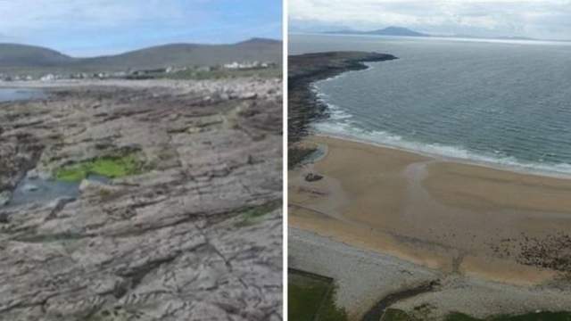 На ірландський острів несподівано повернувся піщаний пляж - фото 166108