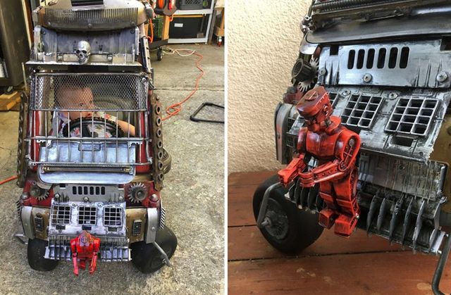 Як у "Шаленому Максі"! Крутий татусь удосконалив машинки дітей - фото 164115