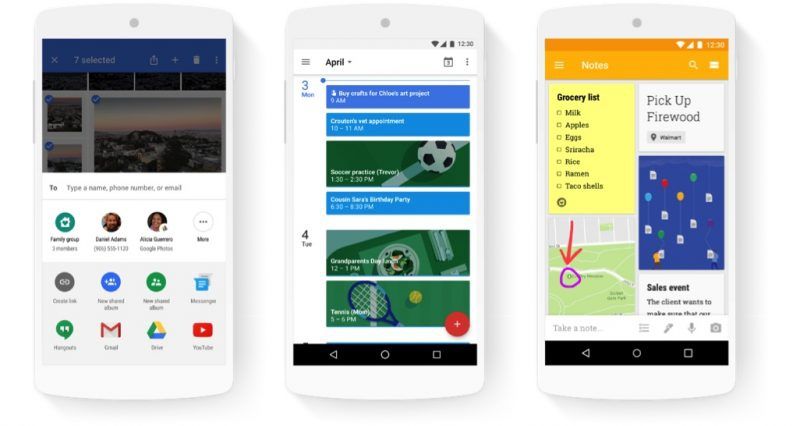 Google додала нові сервіси в Календар та Нотатки