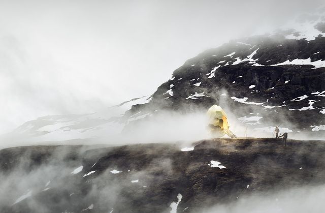 Як виглядає чудернацька сауна на вершині гори - фото 177729