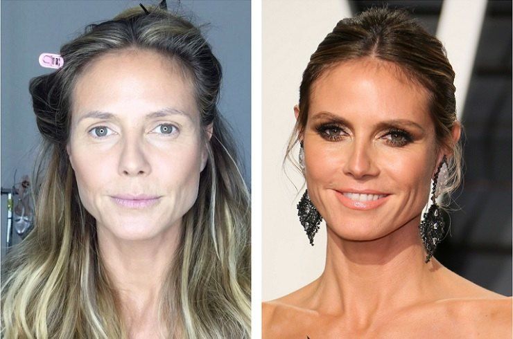 Відома супермодель показала лице "до" і "після" макіяжу: відеофакт