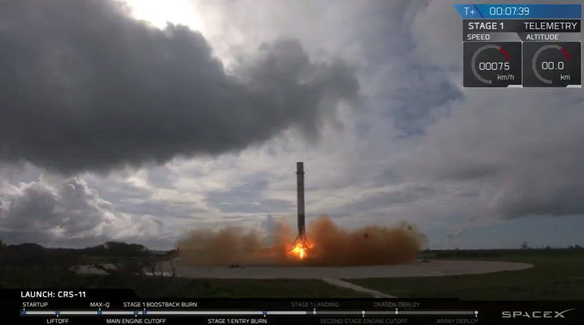 SpaceX вперше запустила вантажний корабель, який вже побував у космосі