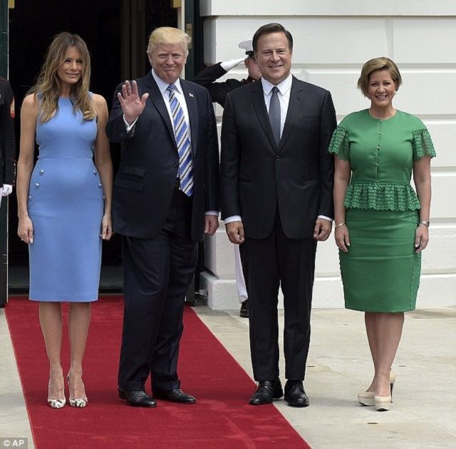 Меланія Трамп повторила образ відомої моделі - фото 175727