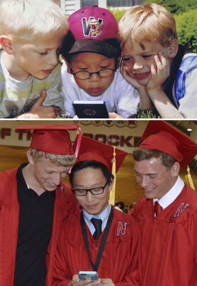 Тоді та зараз: фото, які змусять повірити у справжню дружбу - фото 171258