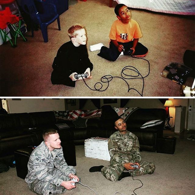 Тоді та зараз: фото, які змусять повірити у справжню дружбу - фото 171250