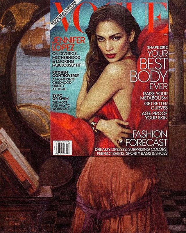 Дизайнер поєднав обкладинки глянців і витвори мистецтва: яскраві фото - фото 172615