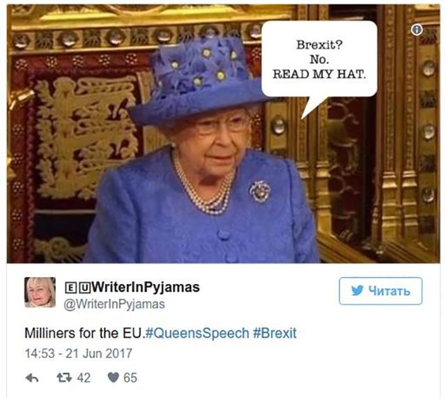 Мережа активно обговорює капелюшок Єлизавети II - фото 175779