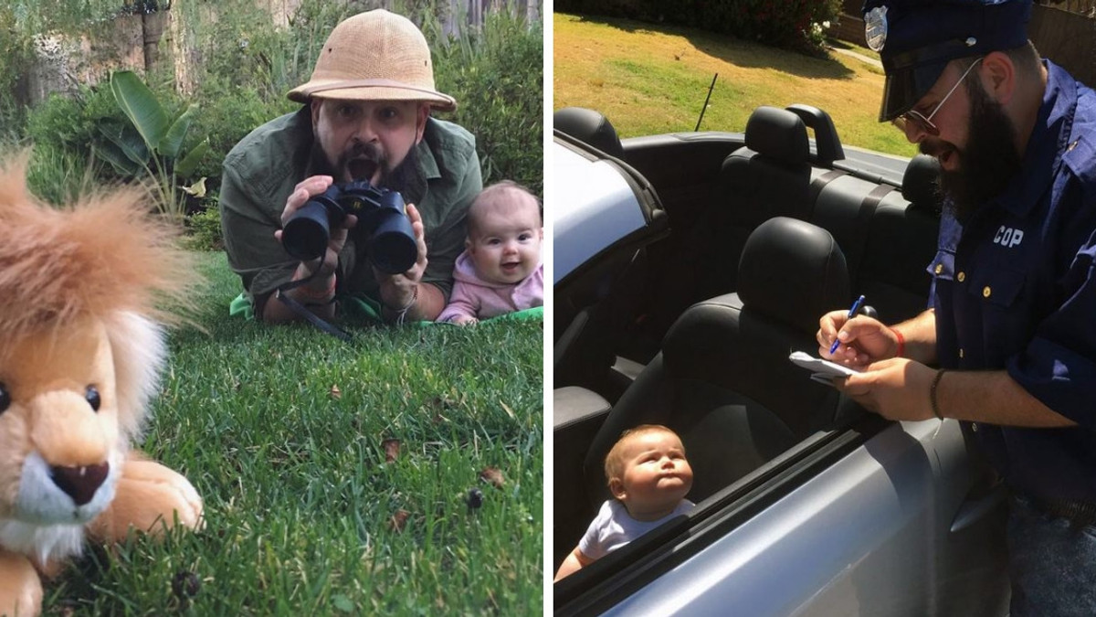 Татусь з 9-місячною донькою підкорюють мережу: кумедні фото - фото 1