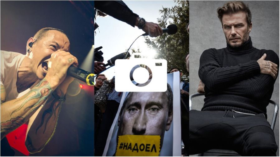 "Копія" Бекхема та мітинг проти Путіна: 26 липня у трьох фото