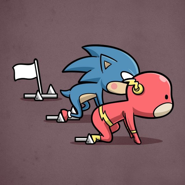 Як супергерої використовували б свої сили у спорті: кумедні арти - фото 182117