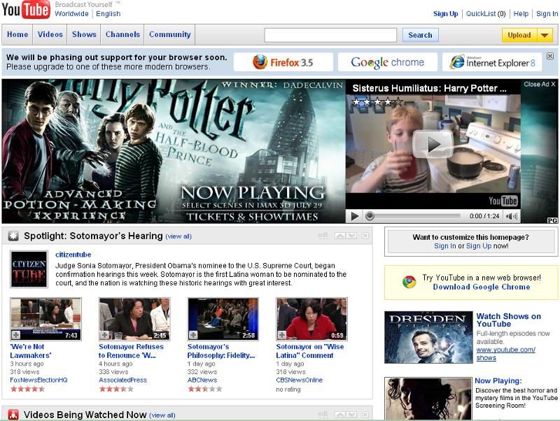Як виглядали популярні сайти 10 років тому: фотофакт