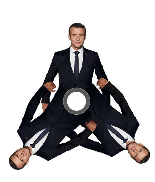 Перший офіційний знімок Макрона став новим мемом: курйозні фотожаби - фото 178533