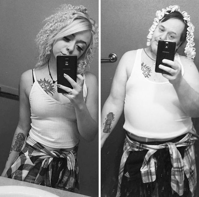 Батьки відтворюють селфі своїх дітей. Виходить дуже смішно - фото 178435