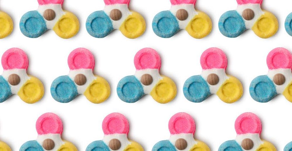 Піна для ванни у вигляді спіннера, який реально крутиться