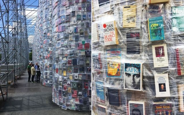 У Німеччині побудували Парфенон з сотні тисяч заборонених книг: вражаючі фото - фото 192554