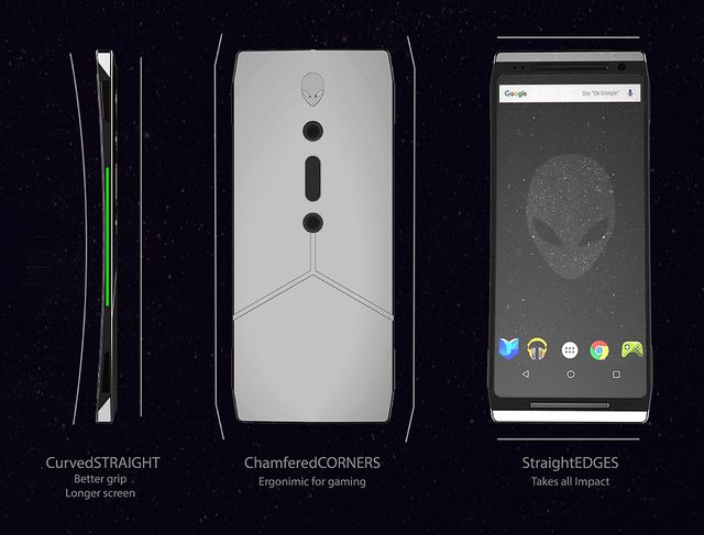 Вражаючий концепт ігрового смартфона Alienware з вигнутим екраном - фото 189000