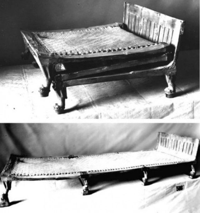 У мережі показали справжнє ліжко Тутанхамона - фото 186233