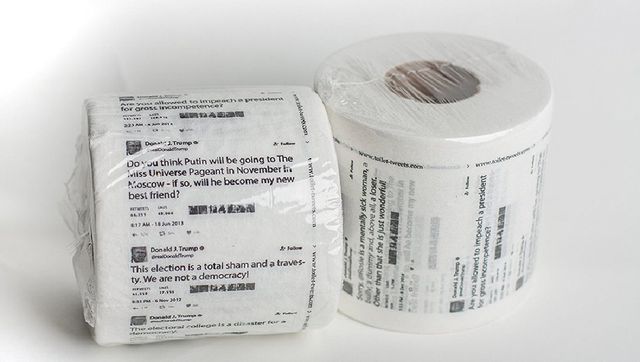 Amazon продає туалетний папір з твітами Трампа: фотофакт - фото 186401