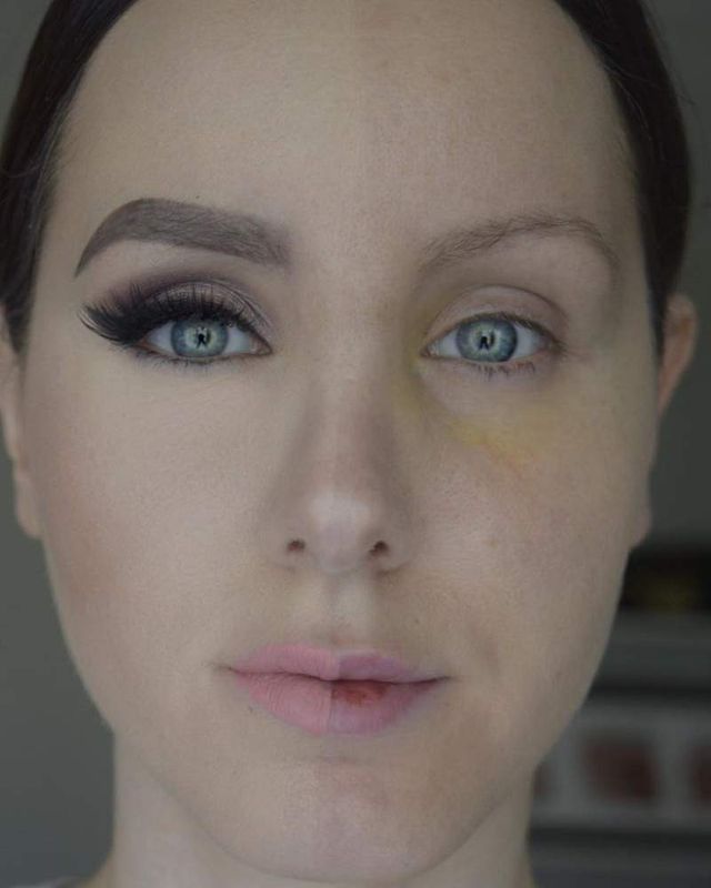 Силу макіяжу показали в незвичайному фотопроекті - фото 190856