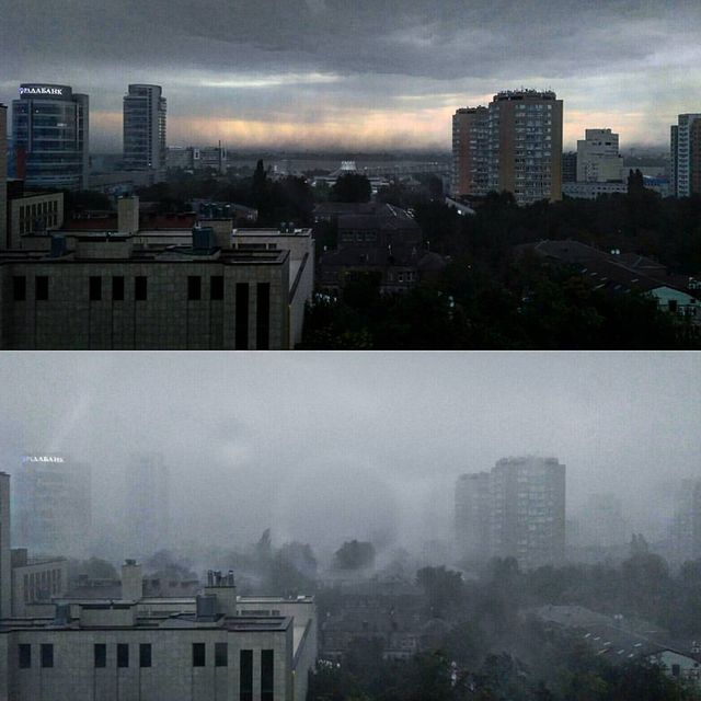 На Дніпро обрушилася буря з градом: з'явилися фото - фото 190690