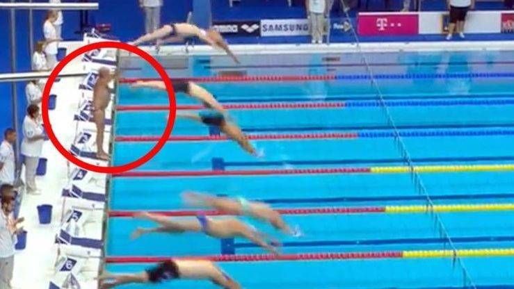 Плавець влаштував хвилину мовчання, проігнорувавши старт