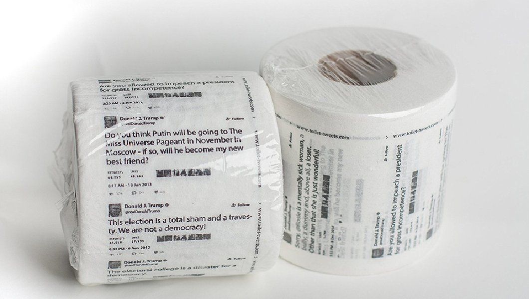 Amazon продає туалетний папір з твітами Трампа: фотофакт