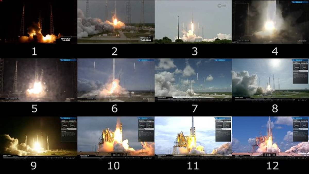 Falcon 9  з 12-и різних ракурсів! - фото 1