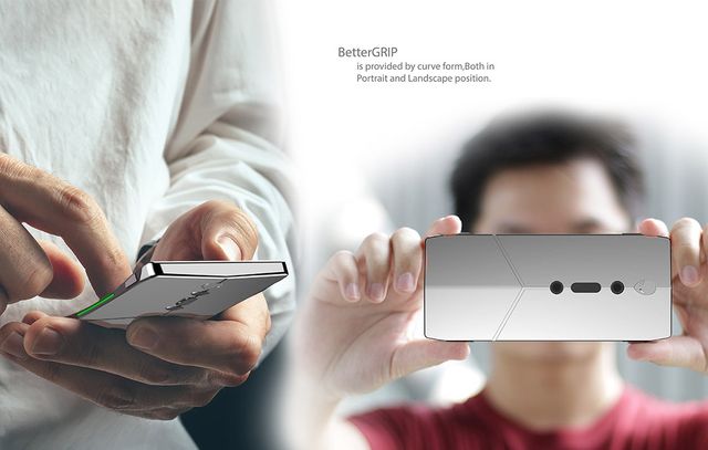 Вражаючий концепт ігрового смартфона Alienware з вигнутим екраном - фото 188998