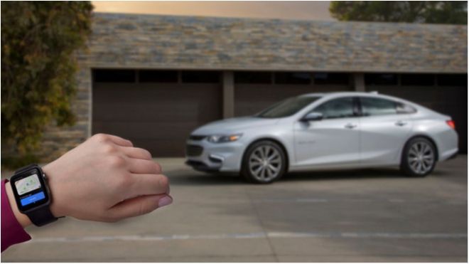 Автомобілями Chevrolet можна буде керувати за допомогою годинника