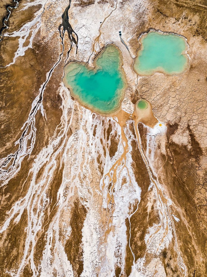 Мертве море з висоти пташиного польоту: вражаючі фото