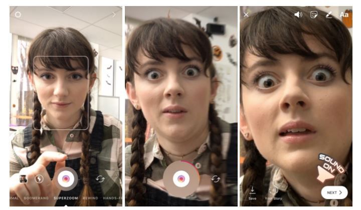 Краще, ніж у мемах! В Instagram додали суперзум з драматичним звуком