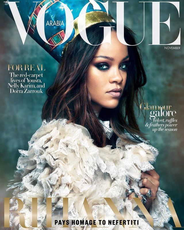 Rihanna в образі Нефертіті знялася для обкладинки Vogue Arabia - фото 205302