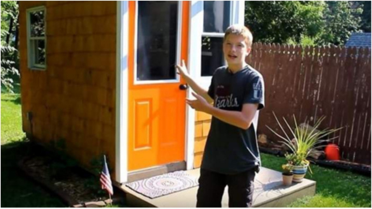 13-річний підліток своїми руками побудував затишний будиночок - фото 1