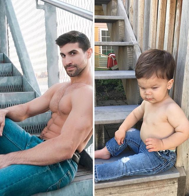 Маленький племінник фотографується краще за свого дядька-модель - фото 204394