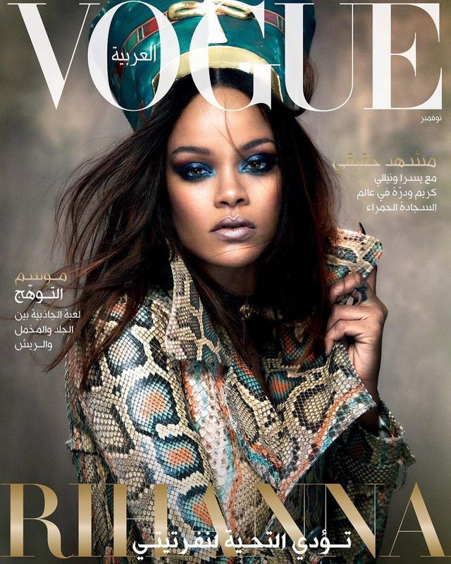 Rihanna в образі Нефертіті знялася для обкладинки Vogue Arabia - фото 205301