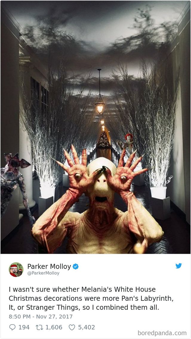 Як у фільмі жахів: прикрашений Білий Дім перетворився у мем - фото 212057